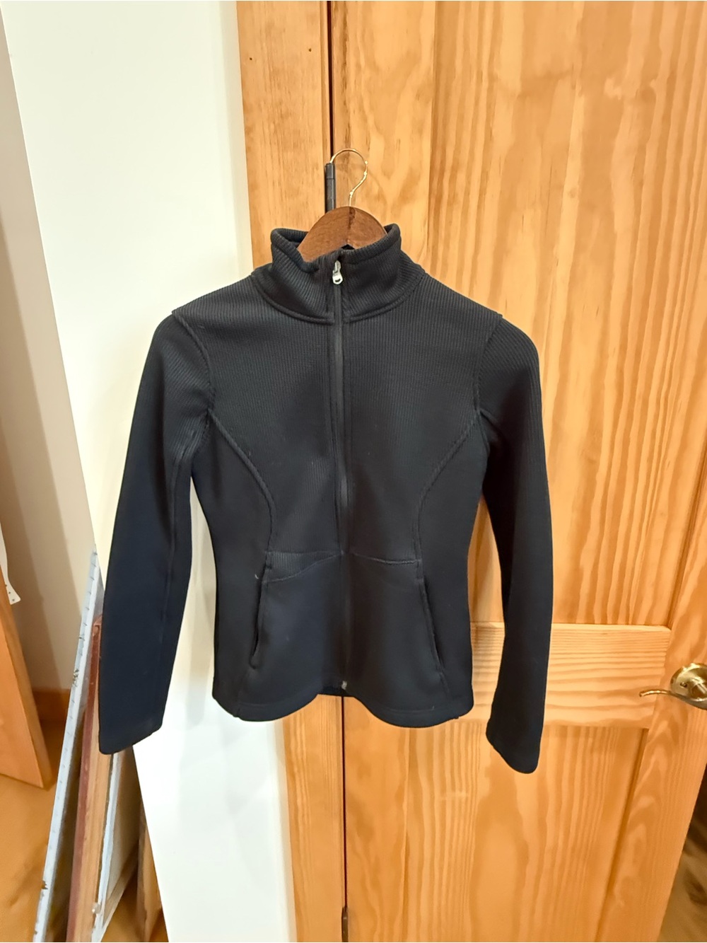 Spyder Women's Black Slim-Fit Zip-Up Utility Jacket
